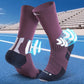 Men's Compression Running Socks: Coolmax Athletic Crew Socks Moisture Wicking Anti-Blister Cushion for Hiking 3 Pairs