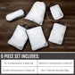 Large Compression Packing Cubes 6 Piece Set for Travel with Lightweight Laundry Bag for Carry-On Suitcase by TRIPPED Travel Gear (White) - Roamly