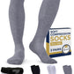 Pembrook Light Compression Socks for Men - 3 Pairs | 8-15 mmhg Compression Dress Socks for Men | Support Socks for Men
