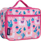 Wildkin Kids Insulated Lunch Box – Durable and Reusable for School & Travel - Llamas and Cactus
