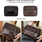 Electronics Accessories Organizer Bag, Waterproof Double LayerTravel Cable Organizer Case for Cords, Charger, Power Bank,Hard Drive, Mouse -Shockproof Tech Storage Pouch (Classic-two layers-Brown)