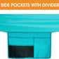 Lazy Daze Hammocks 11 FT Double Outside Hammock Quick Dry Olefin Fabric Hammock with Spreader Bar & Side Pocket for Outdoor Poolside Backyard 450 lbs Capacity, Turquoise