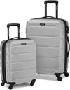 Samsonite Omni PC Hardside Expandable Luggage with Spinner Wheels, Silver, 2-Piece Set (20/24)