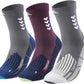 Compression Crew Running Socks: Athletic Socks for Men Women with Cushion,3 Pairs Work Hiking Basketball Sport Socks