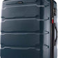 Samsonite Omni PC Hardside Expandable Luggage with Spinner Wheels, Teal, Checked-Large 28-Inch