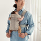 BabyBjörn Baby Carrier Mini, Gray Beige, 3D Mesh Newborn Carrier (7-25 lbs), Ergonomic, Easy-to-Use