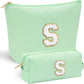 YOOLIFE Cute Makeup Bag for Girls Women Cosmetic Bags for Girls | Initial Make Up Bag | Personalized Gifts for Women Her | Bridal Shower Gifts | Christmas Gifts for Girls | Tween Girls Trendy Stuff S - Roamly