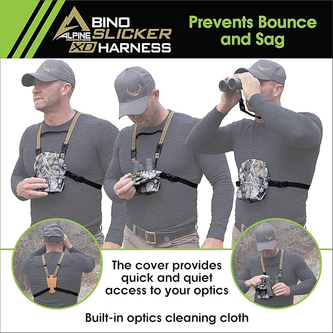 Slicker Range Finder Cover and Bino Harness - Ultralight, Weatherproof Without The Bulk