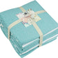 HILLFAIR Cotton Turkish Beach Towels, Quick Dry Lightweight Sand Free Peshtemal Towel for Bath Swim Yoga Spa Travel, Beach Accessories, Oversized Cotton Turkish Towels (39 x 72 inch- 4 Pack Aqua)