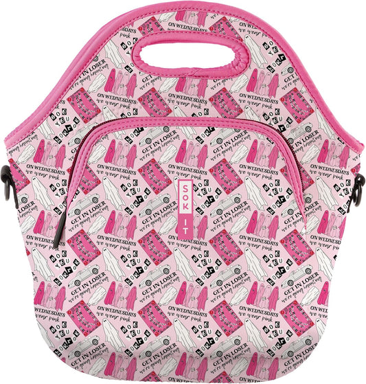 Sok It LunchTote Zippered Bag Insulated Neoprene Caddy (She Doesn't Even Ghost Here, X-Large 6.5 Quart Lunch Tote)