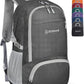ZOMAKE Lightweight Packable Backpack 30L, Foldable Hiking Backpacks Water Resistant Compact Folding Daypack for Travel(Dimgray) - Roamly