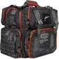 EGO Kryptek Tactical Tackle Box Backpack, Durable Fishing Tool Bag, 1000D Nylon Fabric with PVC Back, Water-Resistant, Multiple Storage Pockets, Laser-Cut Molle Loops, Includes 4 Tackle Trays