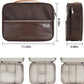 Electronics Accessories Organizer Bag, Waterproof Double LayerTravel Cable Organizer Case for Cords, Charger, Power Bank,Hard Drive, Mouse -Shockproof Tech Storage Pouch (Classic-two layers-Brown)