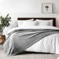 Bare Home Polar Fleece Blanket - Extra Long - Heathered Light Grey - Warm & Cozy - Premium Fleece - Throw for Bed, Camping and Travel - Lightweight (Twin/Twin XL, Heathered Light Grey)