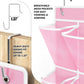 Simple Houseware 24 Pockets - 2PK 12 Large Pockets Over Door Hanging Shoe Organizer, Pink