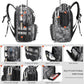 Rabjen Fishing Tackle Backpack with Rod Holders, Bottle Holder, Storage Bag Store Fishing Gear