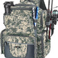 Piscifun Fishing Backpack with 2 Rod Holders & 4 Tackle Boxes, Large Tackle Storage Bag With Rain Cover for Fishing Gear