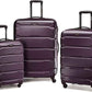Samsonite Omni PC Hardside Expandable Luggage with Spinner Wheels, Purple, 3-Piece Set (20/24/28)