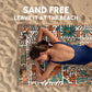 SUN'Y Beach Towel - Sand Free, Microfiber, Compact & Lightweight Travel, Quick Dry - Groovy - Large (63”x31.5”)