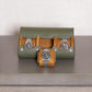 ROTHWELL Watch Roll Travel Case for 3 Watches | Tough Portable Protection, Fits All Wrist Watch & Smart Watches Up to 50mm (Green/Tan)
