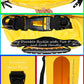 Freegrace Waterproof Dry Bags Set of 3 Dry Bag with 2 Zip Lock Seals & Detachable Shoulder Strap, Waist Pouch & Phone Case - Can Be Submerged Into Water - for Swimming (Yellow(Window), 20L)