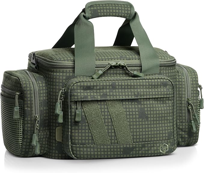 Savior Equipment Specialist Series Tactical Triple Pistol Shooting Range Hunting Duffle Bag Gun Carrying Case, Rigid Compartment Frame, Lockable Zippers