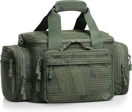 Savior Equipment Specialist Series Tactical Triple Pistol Shooting Range Hunting Duffle Bag Gun Carrying Case, Rigid Compartment Frame, Lockable Zippers