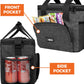 OPUX Soft Cooler Bag, Insulated Collapsible Lunch Cooler Tote for Men Work Camping Beach Travel, Portable Soft Sided Leakproof Waterproof Large Lunch Bag Box with Shoulder Strap 24 Cans, Charcoal Gray