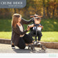 Evolur Cruise Rider Stroller with Canopy, Lightweight Umbrella Stroller with Compact Fold, Easy to Carry Travel Stroller - Noir Black