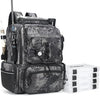 Rabjen Fishing Tackle Backpack, 45L Storage Waterproof Travel Bag Store Fishing Gear with Insulated Top Pocket