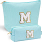 YOOLIFE Cute Travel Makeup Bag - Sweet 16 Gifts Sister Girlfriend Gifts Monogram Makeup Bag Make Up Bag Large Cosmetic Bags for Women Makeup Bag Friend Birthday Gifts Teen Girl Gifts Trendy Stuff M - Roamly