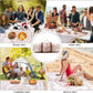 Boho Picnic Mat, 79" x 79" Extra Large Outdoor Picnic Blanket, Washable Foldable Portable Blanket for Beach/Camping/Concerts