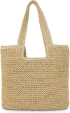 Straw Beach Tote Bag: Large Summer Boho Woven Bags - Rattan Handmade Shoulder Handbags for Women