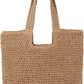 Straw Beach Tote Bag: Large Summer Boho Woven Bags - Rattan Handmade Shoulder Handbags for Women