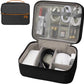 Electronics Organizer,Travel Cord Organizer Pouch, Portable Cable Organizer Bags, Waterproof Electronic Accessories Storage Case for Cables, Cords, Charger, Phone (Double Layer-Black)