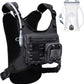 Running Vest with 2L Water Bladder, USA Original Patent, Lightweight Adjustable Chest Pack with Pistol Holster, Reflective Running Hydration Vest for Women Men for Marathon