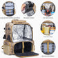 Rabjen Fishing Tackle Backpack, 45L Storage Waterproof Travel Bag Store Fishing Gear with Insulated Top Pocket