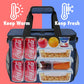 OPUX Soft Cooler Bag, Insulated Collapsible Lunch Cooler Tote for Men Work Camping Beach Travel, Portable Soft Sided Leakproof Waterproof Large Lunch Bag Box with Shoulder Strap 30 Cans, Heather Navy
