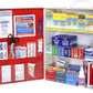 Rapid Care First Aid 863-09-1F 3 Shelf ANSI/OSHA Compliant All Purpose First Aid Cabinet & Medical Station with First Aid Sign, Exceeds OSHA/ANSI 2009, Wall Mountable, White