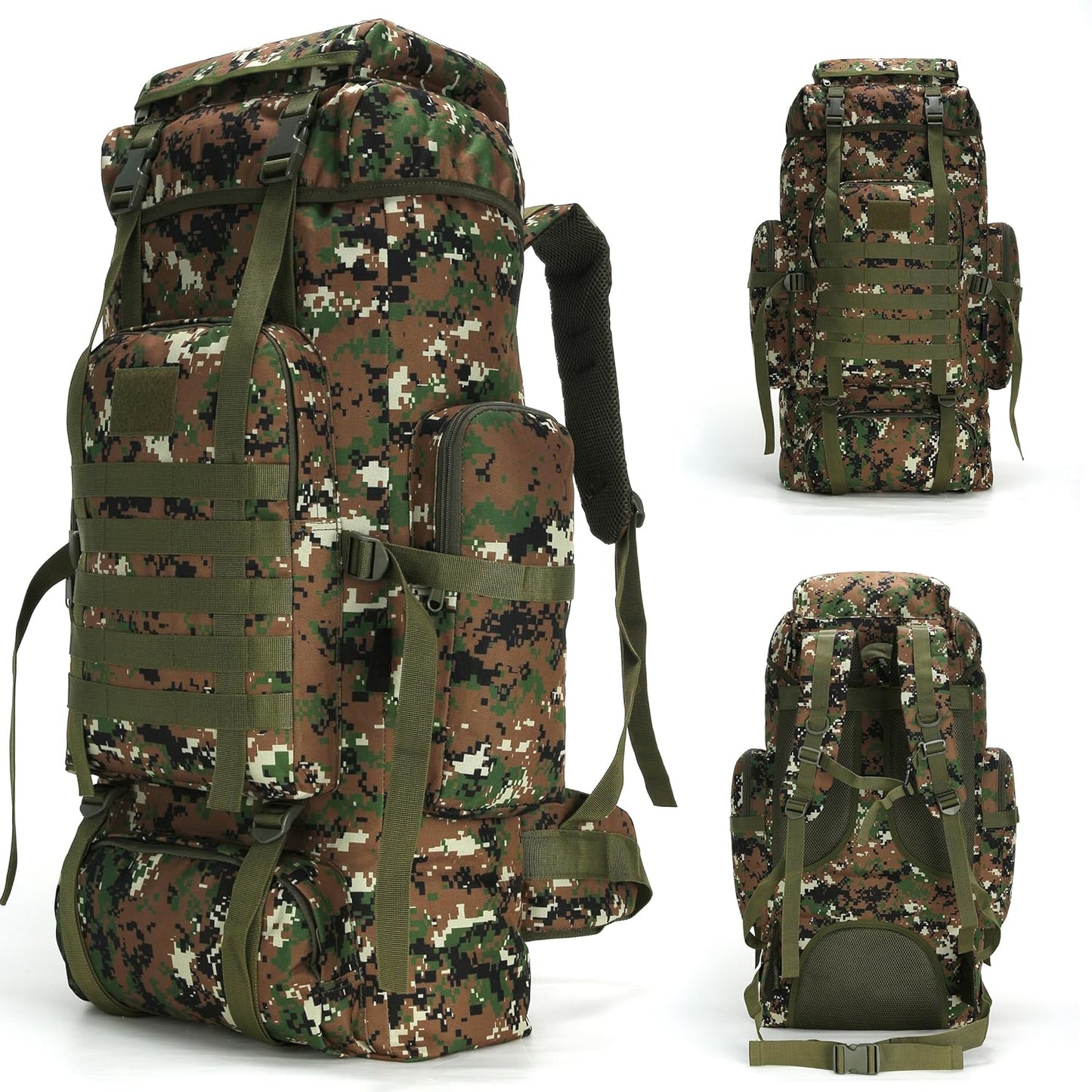 King'sGuard 70L Camping Hiking Backpack Tactical Backpack Military Molle Rucksack Backpack for Outdoor - Roamly