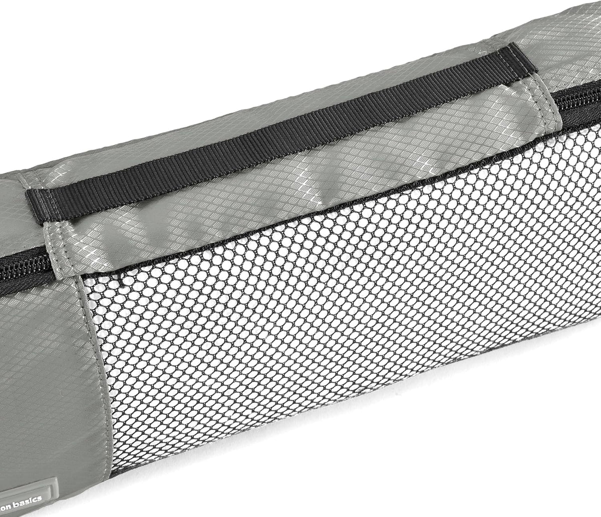 Amazon Basics Slim Packing Cubes for Travel, Packing Organizers, 4-Piece-Set With Double Zipper Pulls and Mesh Top Panel, 100% Durable Polyester, Gray, 14"L x 5"W x 3"H - Roamly