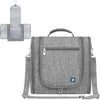 PAVILIA Extra Large Toiletry Bag Travel Bag for Women Men, Hanging Cosmetic Organizer, Water Resistant Makeup Bag for Accessories Toiletries, Travel Essentials Kit (Grey)