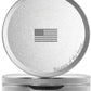 Metal Pouch Can | Metal Container | Slim EDC Pocket Tin | Airtight & Moisture-Resistant | Compact Daily Organizer | Pill Case & Travel Tin | Father’s Day Gift for Dad | (American Flag, Silver, Tall)