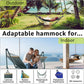 Tranquillo Universal Hammock with Stands Electro Static Coated Steel, Adjustable Foldable Hammock Stand with 2 Layered Polyester Net and Carry Bag for 2 Persons (Canvas - Grey)