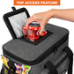 OPUX Soft Cooler Bag, Insulated Collapsible Lunch Cooler Tote for Men Work Camping Beach Travel, Portable Soft Sided Leakproof Waterproof Large Lunch Bag Box with Shoulder Strap 30 Cans, Charcoal Gray