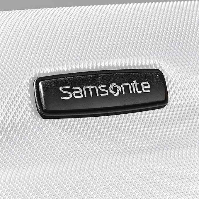 Samsonite Omni PC Hardside Expandable Luggage with Spinner Wheels, White, 2-Piece Set (20/28)