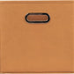 Household Essentials Fabric Storage Bins 6 Piece Set, Terracotta Color