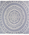 Sand Cloud Extra Large Turkish Beach Towel - Sand Free - 100% Organic Turkish Cotton Yarn - Quick Dry Towel for Beach, Picnic, Blanket or Bath - As Seen on Shark Tank - Cool Glacier (Navy)