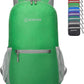 ZOMAKE Ultra Lightweight Hiking Backpack 20L - Packable Small Backpacks Water Resistant Daypack for Women Men(Grass green)