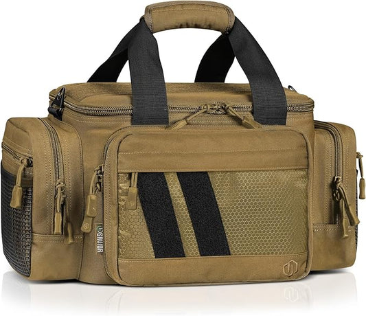 Savior Equipment Specialist Series Tactical Triple Pistol Shooting Range Hunting Duffle Bag Gun Carrying Case, Rigid Compartment Frame, Lockable Zippers